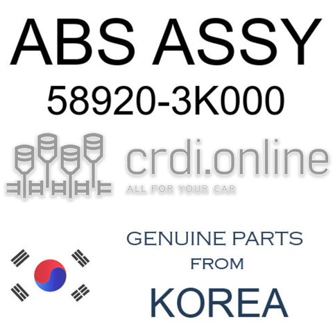 ABS ASSY 58920-3K000 589203K000 58920 3K000