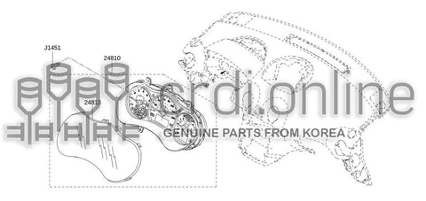 FRONT COVER-COMBIMETER 24813-JY00B 24813JY00B 24813 JY00B