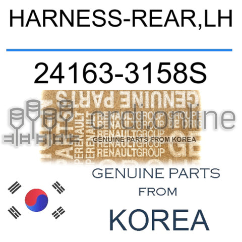 HARNESS-REAR,LH [ORIGINAL] 24163-3158S 241633158S 24163 3158S