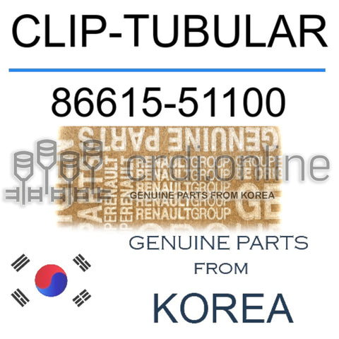 CLIP-TUBULAR [ORIGINAL] 86615-51100 8661551100 86615 51100