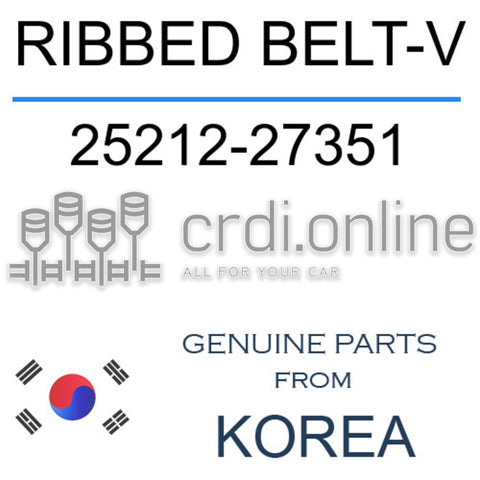 RIBBED BELT-V [ORIGINAL] 25212-27351 2521227351 25212 27351