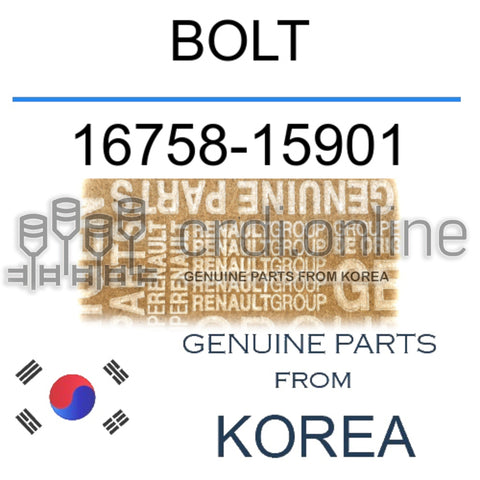 BOLT [ORIGINAL] 16758-15901 1675815901 16758 15901
