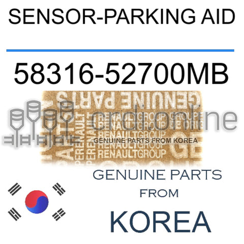 SENSOR-PARKING AID [ORIGINAL] 58316-52700MB 5831652700MB 58316 52700MB