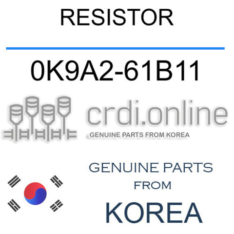RESISTOR 0K9A2-61B11 0K9A261B11 0K9A2 61B11