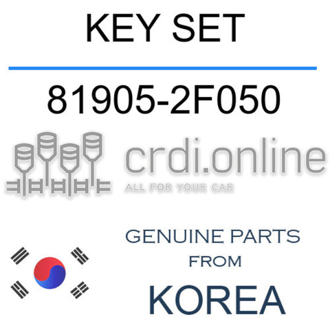 KEY SET [ORIGINAL] 81905-2F050 819052F050 81905 2F050