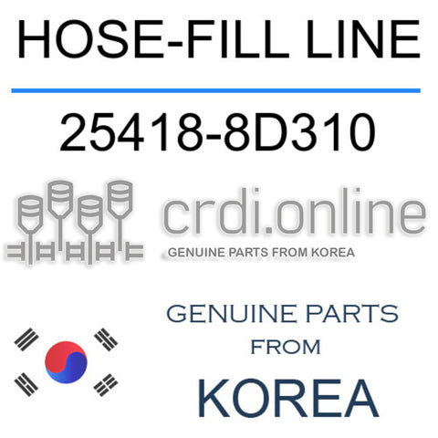 [ORIGINAL] HOSE-FILL LINE 25418-8D310 254188D310 25418 8D310