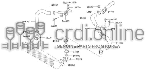 BRACKET-INLET TUBE 14467-JG70A 14467JG70A 14467 JG70A