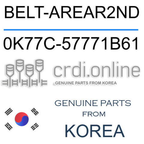 BELT-AREAR2ND 0K77C-57771B61 0K77C57771B61 0K77C 57771B61