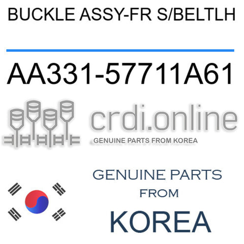 BUCKLE ASSY-FR S/BELTLH [ORIGINAL] AA331-57711A61 AA33157711A61 AA331 57711A61
