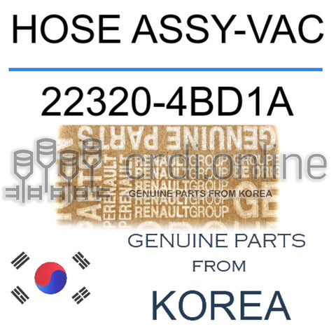 HOSE ASSY-VAC [ORIGINAL] 22320-4BD1A 223204BD1A 22320 4BD1A