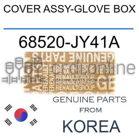 COVER ASSY-GLOVE BOX [ORIGINAL] 68520-JY41A 68520JY41A 68520 JY41A