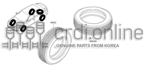 TIRE-TUBELESS 40312-0082R 403120082R 40312 0082R