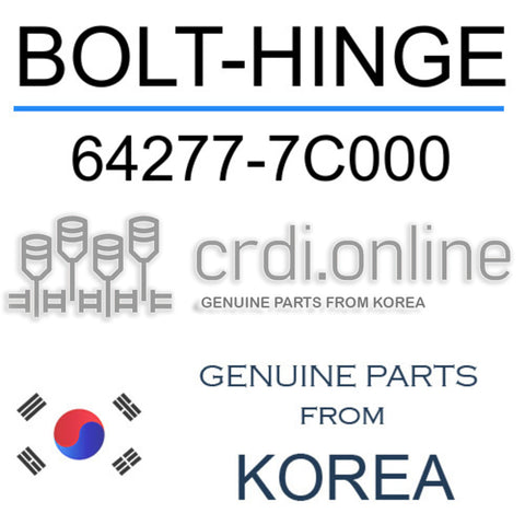 BOLT-HINGE 64277-7C000 642777C000 64277 7C000