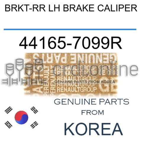 BRKT-RR LH BRAKE CALIPER [ORIGINAL] 44165-7099R 441657099R 44165 7099R