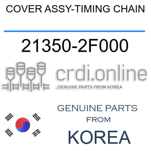 COVER ASSY-TIMING CHAIN [ORIGINAL] 21350-2F000 213502F000 21350 2F000