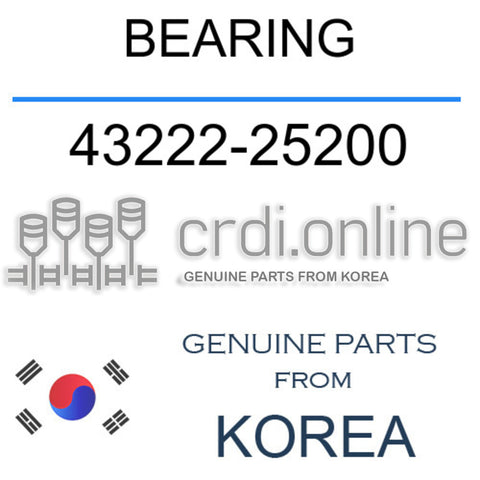 BEARING [ORIGINAL] 43222-25200 4322225200 43222 25200