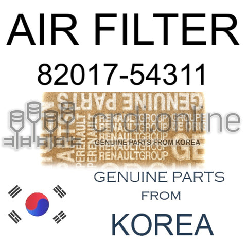 AIR FILTER [ORIGINAL] 82017-54311 8201754311 82017 54311