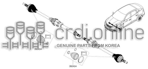 REPAIR KIT-DUST BOOTOUTER 39241-9247R 392419247R 39241 9247R
