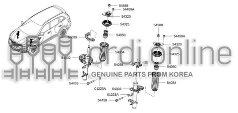 INSULATOR ASSY-STRUT MOUNTING 54320-5HA0A 543205HA0A 54320 5HA0A