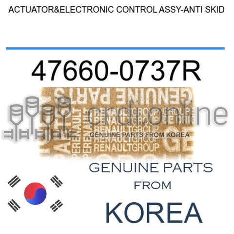ACTUATOR&ELECTRONIC CONTROL ASSY-ANTI SKID [ORIGINAL] 47660-0737R 476600737R 47660 0737R