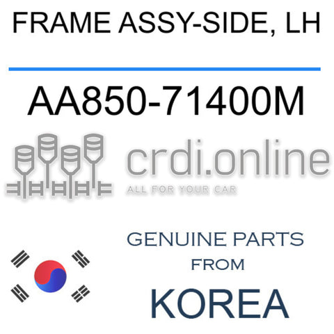 FRAME ASSY-SIDE, LH [ORIGINAL] AA850-71400M AA85071400M AA850 71400M
