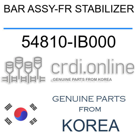 BAR ASSY-FR STABILIZER [ORIGINAL] 54810-IB000 54810IB000 54810 IB000