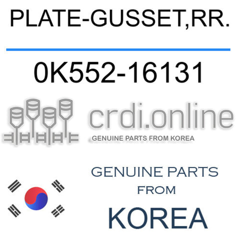 PLATE-GUSSET,RR. [ORIGINAL] 0K552-16131 0K55216131 0K552 16131