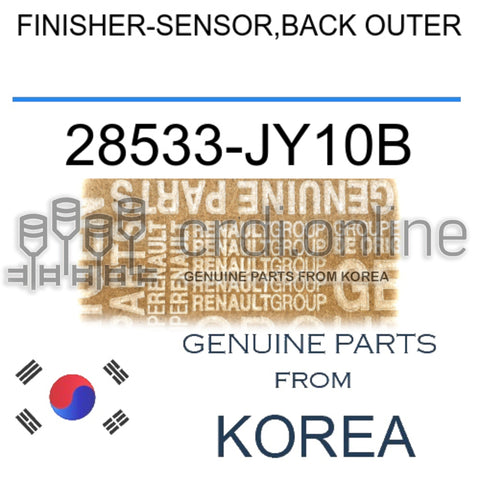 FINISHER-SENSOR,BACK OUTER [ORIGINAL] 28533-JY10B 28533JY10B 28533 JY10B