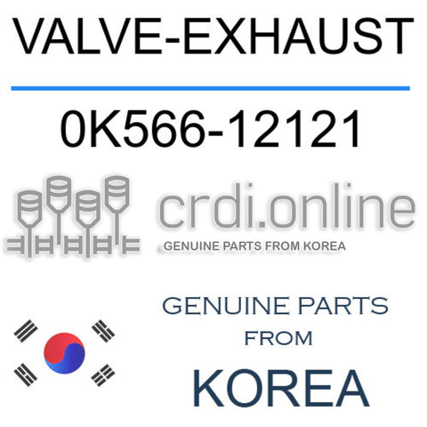 VALVE-EXHAUST [ORIGINAL] 0K566-12121 0K56612121 0K566 12121