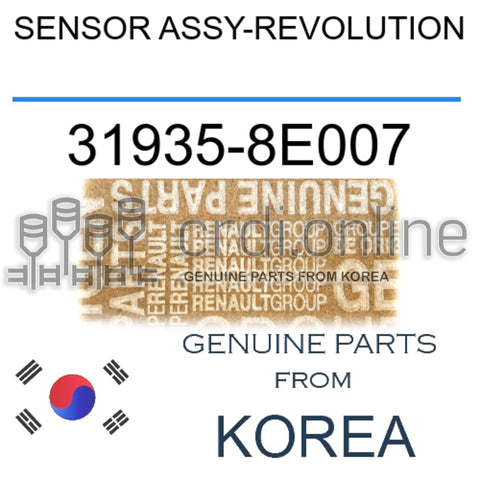 SENSOR ASSY-REVOLUTION [ORIGINAL] 31935-8E007 319358E007 31935 8E007