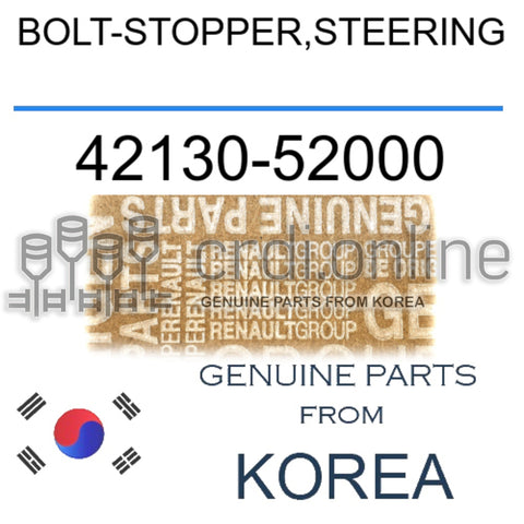 BOLT-STOPPER,STEERING [ORIGINAL] 42130-52000 4213052000 42130 52000