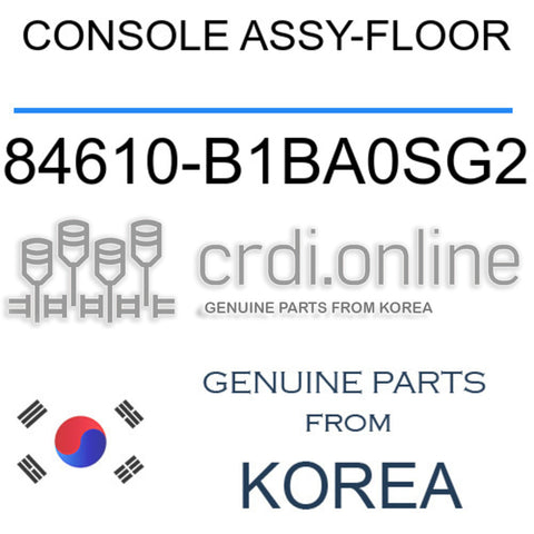 CONSOLE ASSY-FLOOR [ORIGINAL] 84610-B1BA0SG2 84610B1BA0SG2 84610 B1BA0SG2