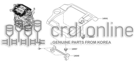 ORNAMAMENT ASSY-ENGINE COVER 14048-4793R 140484793R 14048 4793R