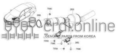 TUBE ASSY-EXHAUSTFRONT 20010-7970R 200107970R 20010 7970R