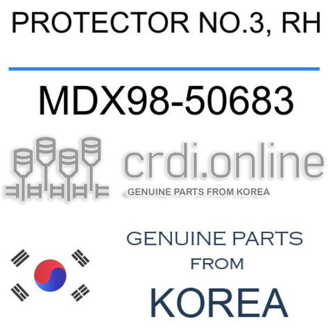 PROTECTOR NO.3, RH MDX98-50683 MDX9850683 MDX98 50683