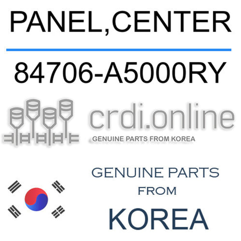 PANEL,CENTER [ORIGINAL] 84706-A5000RY 84706A5000RY 84706 A5000RY