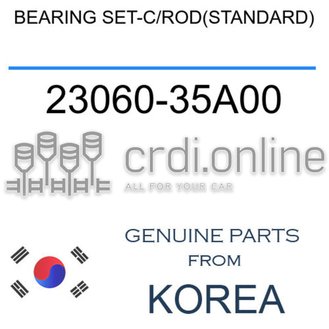 BEARING SET-C/ROD(STANDARD) 23060-35A00 2306035A00 23060 35A00