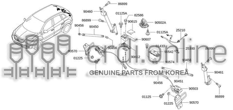LOCK ASSY-BACK DOORRH 90593-9948R 905939948R 90593 9948R