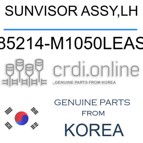 SUNVISOR ASSY,LH [ORIGINAL] 85214-M1050LEAS 85214M1050LEAS 85214 M1050LEAS