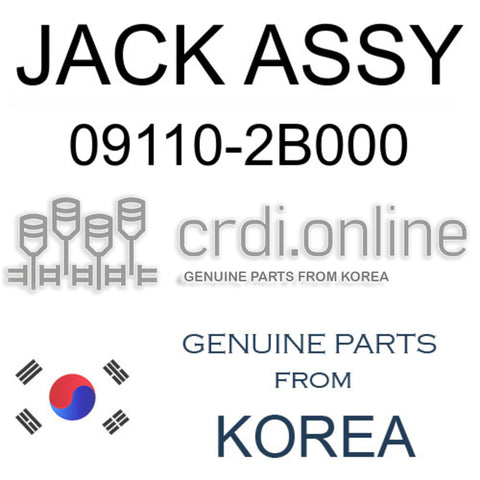 JACK ASSY [ORIGINAL] 09110-2B000 091102B000 09110 2B000
