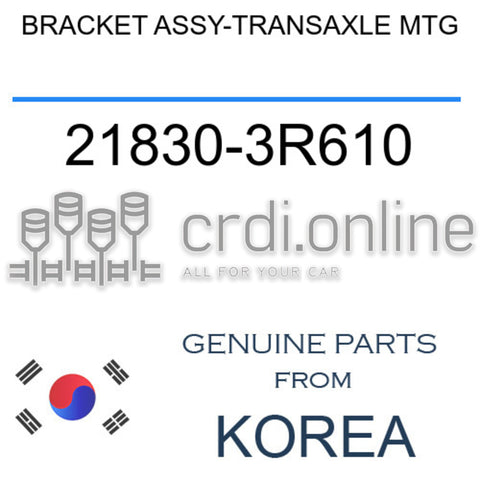 BRACKET ASSY-TRANSAXLE MTG 21830-3R610 218303R610 21830 3R610