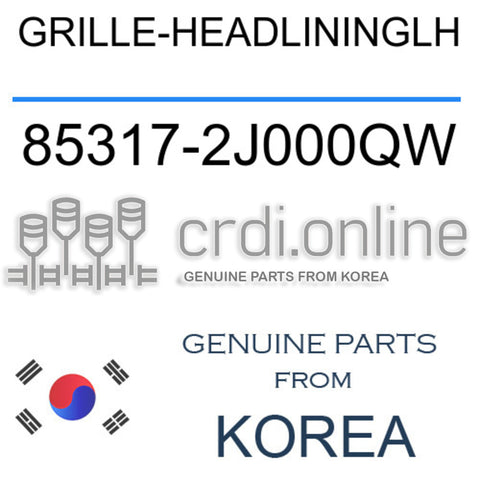 GRILLE-HEADLININGLH 85317-2J000QW 853172J000QW 85317 2J000QW