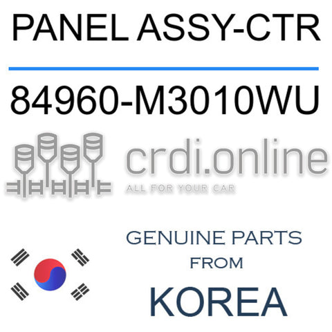 PANEL ASSY-CTR [ORIGINAL] 84960-M3010WU 84960M3010WU 84960 M3010WU