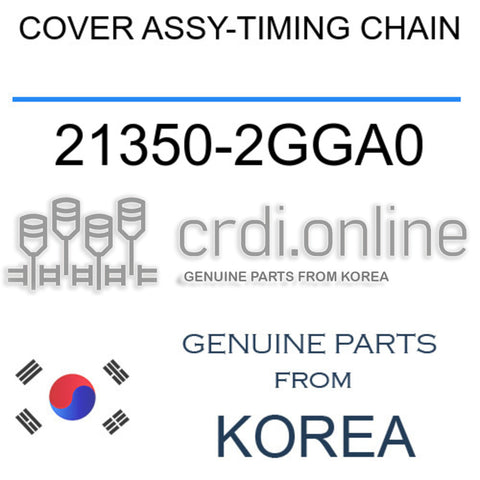 COVER ASSY-TIMING CHAIN [ORIGINAL] 21350-2GGA0 213502GGA0 21350 2GGA0