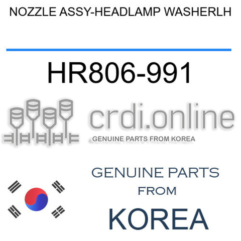 [ORIGINAL] NOZZLE ASSY-HEADLAMP WASHERLH HR806-991 HR806991 HR806 991