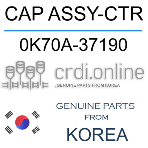 CAP ASSY-CTR [ORIGINAL] 0K70A-37190 0K70A37190 0K70A 37190