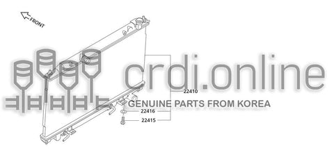 MOUNTING ASSY-RADIATORUPPER 22425-52751 2242552751 22425 52751