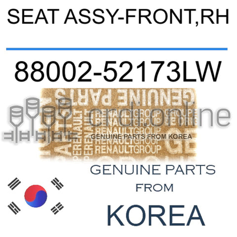 SEAT ASSY-FRONT,RH [ORIGINAL] 88002-52173LW 8800252173LW 88002 52173LW