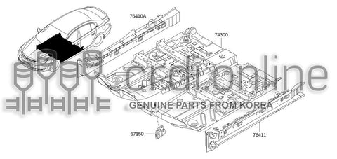 SILL ASSY-RH 76410-6726R 764106726R 76410 6726R