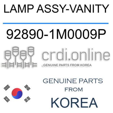 LAMP ASSY-VANITY 92890-1M0009P 928901M0009P 92890 1M0009P